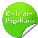 Kolla din pagerank!